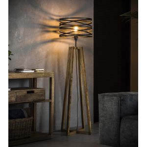 Vloerlamp Twister 141 cm hoog in slate grijs