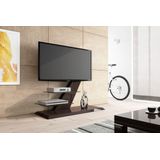 Tv-meubel Vento 110 cm breed - hoogglans bruin