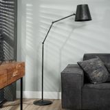 Verstelbaar Vloerlamp Knik 152 cm hoog - Charcoal