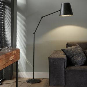 Verstelbaar Vloerlamp Knik 152 cm hoog - Charcoal