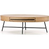 Ovale salontafel Carolina 120x60 cm