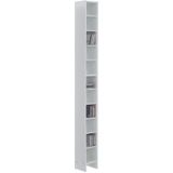 CD DVD Kast 185 cm hoog in wit