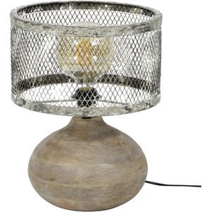 Tafellamp Trunk van 40 cm hoog - Verweerd koper