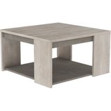 Vierkante salontafel Antibes 80x44x80cm - Champagne eiken