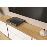 Tv-meubel Mesa 180 cm breed in Cashmere met navarra eiken