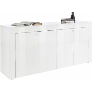 Dressoir Easy 181 cm breed - Hoogglans wit