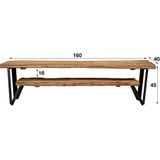 TV-meubel Raft 160 cm breed massief hout