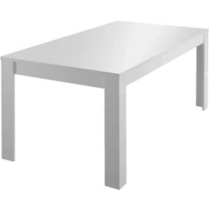 Eettafel Dama 180x90 cm hoogglans wit