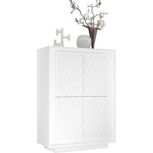Opbergkast Malibu 146 cm hoog in wit