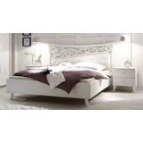 Tweepersoonsbed Soler 160x200cm in mat wit