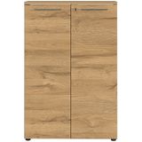 Archiefkast Agenda S 120 cm hoog in grafiet met grandson eiken