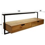 Zwevend tv-meubel air solid 120 cm breed