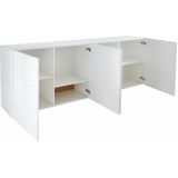 Dressoir Miro met 4 deuren 241 cm breed in hoogglans wit