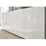 Dressoir Miro met 4 deuren 241 cm breed in hoogglans wit