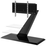 Tv-meubel Vento 110 cm breed - Hoogglans Zwart