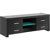 Tv-meubel Andora Lux 150 cm breed - Hoogglans zwart