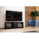 Tv-meubel Andora 150 cm breed - Hoogglans Zwart