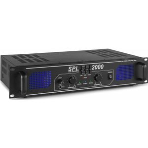 SkyTec 2 x 1000W DJ PA versterker SPL2000 met EQ