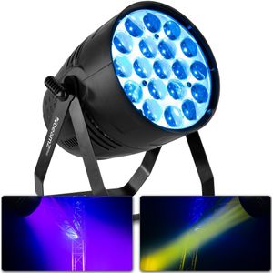 BeamZ BAC550Z Aluminium PAR met 19x 15W RGBW LED's en zoom