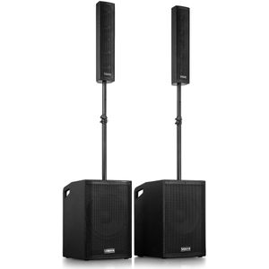 Vonyx - VX1080BT - Actieve Speakerset - 2.2 Systeem - Bluetooth Geluidsinstallatie - 1250W