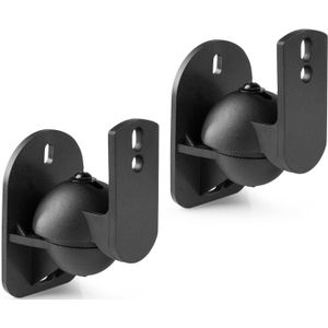 Audizio HTS15 speaker muurbeugels universeel en verstelbaar - Set van 2 - Zwart