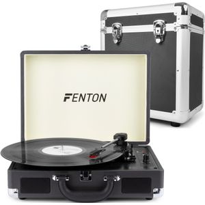 Fenton RP115C platenspeler met Bluetooth en platenkoffer