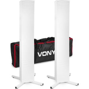 Vonyx DJP165 set van 2x luidspreker standaard / lichtstatief met hoezen en tas