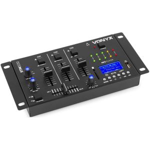 Vonyx STM3030 4 kanaals mixer met USB/SD MP3, Bluetooth en record functie