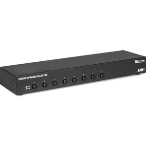 Power Dynamics - SSW8 - Speaker Selector - 100W per Kanaal - 19 Inch