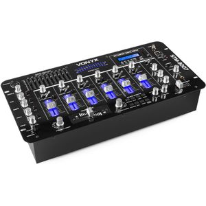 Vonyx STM-3007 19 inch DJ Mixer 6 Kanaals SD/USB/MP3/LED/Bluetooth