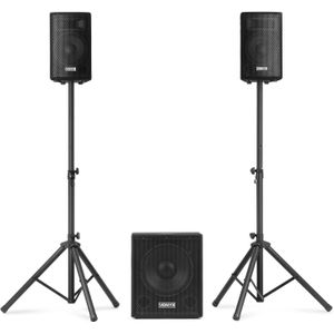 Vonyx VX0812BT complete geluidsinstallatie met Bluetooth - 2.1 active speakerset - 800W