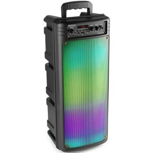Fenton BoomBox300 - Bluetooth party box met microfoon, accu en LED disco verlichting - 100W