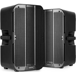 Vonyx VD712A actieve speakerset met Bluetooth en draadloze Stereo Pairing - Bi-amp - 12 inch - 1600W