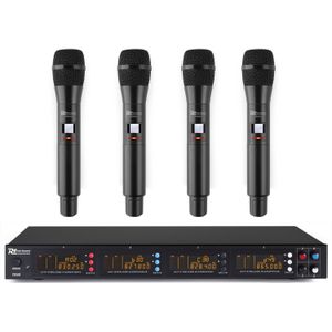 Power Dynamics PD504H draadloos microfoonsysteem met 4 microfoons