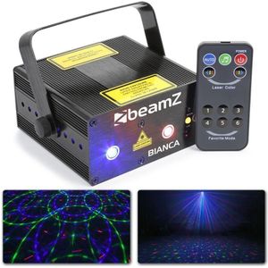 BeamZ Bianca dubbele Laser Disco 330mW RGB Gobo met remote