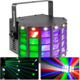 BeamZ DerbyStrobe LED lichteffect met DMX en afstandsbediening