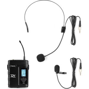 Power Dynamics PD220BP UHF draadloze bodypack zender met 2 microfoons - 160 kanalen