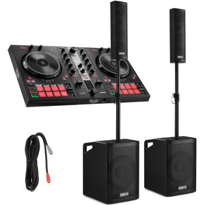 Hercules DJ Set Beginner met Hercules Inpulse 300 MK2 & Vonyx VX1050BT geluidsinstallatie