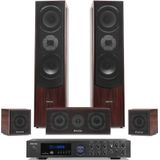 Fenton home cinema set Bluetooth - Complete 510W surround set - Walnoot