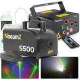 BeamZ Acrux party laser met 500W rookmachine