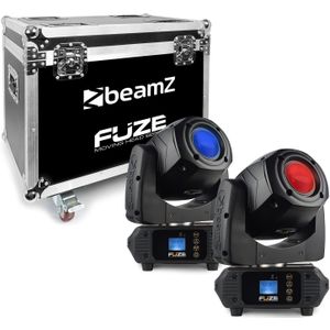 BeamZ FUZE75S Spot set van 2 moving heads in Flightcase