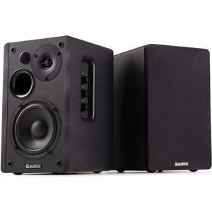 Audizio - KS01 - Boekenplank Speakers - Zwart - 80W - Bluetooth