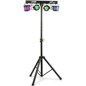 MAX Partybar12 lichtset - 2x PAR spot met strobe en 2x Derby