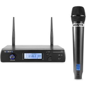 Vonyx WM61 draadloze microfoon UHF - 16 kanaals