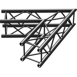 BeamZ Truss P30-C20B vierkante truss zwart 60° 2-weg hoek