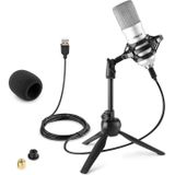 Vonyx CM300S USB studio condensator microfoon - Titanium