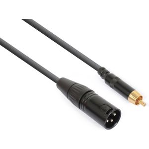 PD Connex Kabel XLR Male - RCA Male 15cm