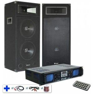 SPL1000MP3 DJ PA versterker met ingebouwde USB / MP3 / SD Speler met een paar SM210 luidspreker boxen 1800W