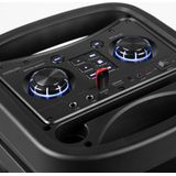 Fenton Track610 portable speaker Bluetooth - Partybox met microfoon, accu en lichteffecten - 240W
