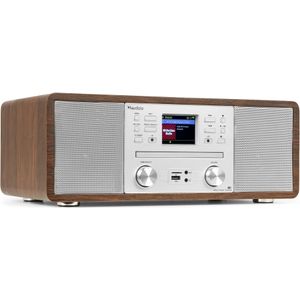 Audizio Avola alles-in-één wifi radio - Internet radio met CD-speler, DAB, FM en Bluetooth - Zilver